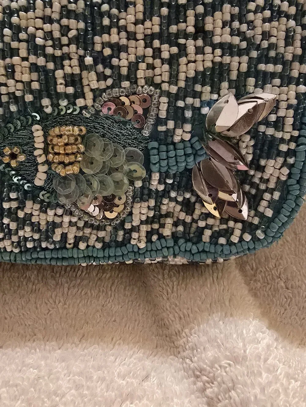TJ Maxx Viral TikTok Beaded Fish Shoulder Bag Handcrafted India  Ocean Blue NWT